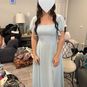 JJ’s House Sky Blue Bridesmaids Dress